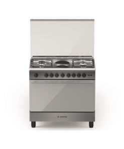 موقد اريستون – 4 شعلات غاز + 2 كهرباء – فضي – 60×90 سم