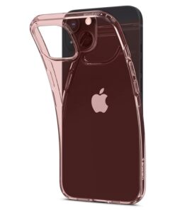 سبيجن كفر حماية كرستال فليكس ايفون 13 - وردي شفاف