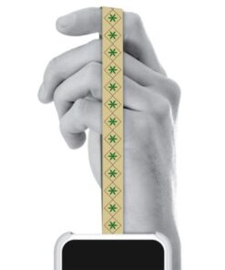 اكتيف - مسكة جوال قماشية تحمل الطابع التراثي ( النقشة النجدية )