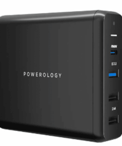 منصة شحن 75 واط 4 منافذ 1 بي دي 3 يو اس بي باورلوجي