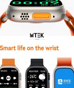 MTEK ساعة ذكية مقاومة للماء - اخضر