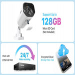 كاميرا مراقبة ZOSI-كاميرا مراقبة CCTV منزلية ، كاميرا IP 4K ، إضافة ، بو ، صوت ذو اتجاهين ، 8 ميجابكسل ، فائقة الدقة ، رؤية ليلية ملونة ، مراقبة بالفيديو