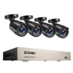 ZOSI-نظام مراقبة فيديو خارجي ، فيديو 5MP Lite ، DVR مع كاميرا أمان سلكية 2 ميجابكسل ، ليلًا ونهارًا ، 4CH ~ ccp ، 2 4 6 8